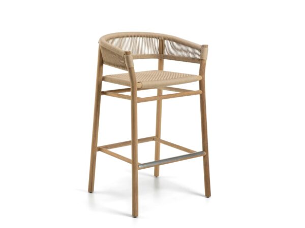 Gartenhocker aus Teakholz mit Fussstütze | Ethimo | Kilt - Image 2