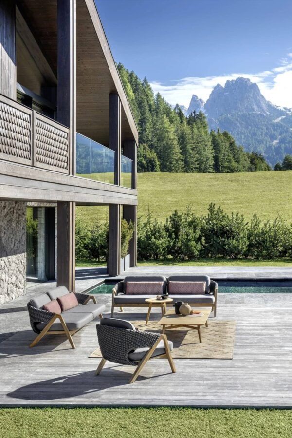 Runder Garten-Beistelltisch aus Teakholz | Ethimo | Knit - Image 3