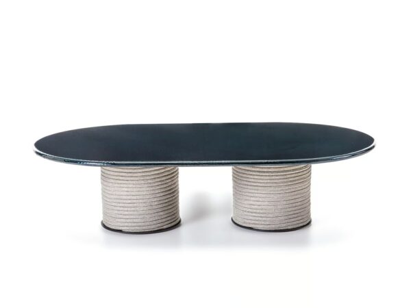 Ovaler Couchtisch aus Lavastein | Ethimo | Patio - Image 2