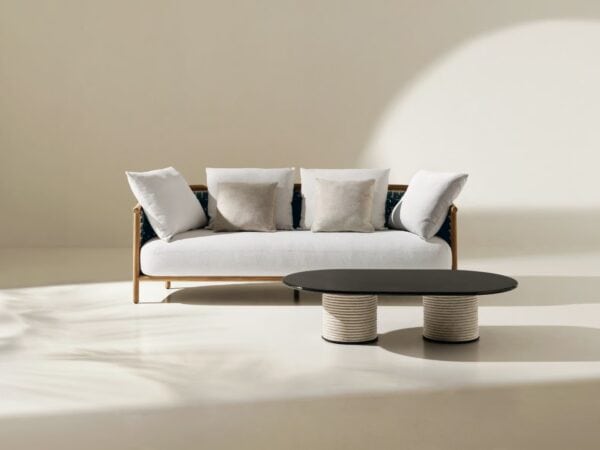 Ovaler Couchtisch aus Lavastein | Ethimo | Patio - Image 3