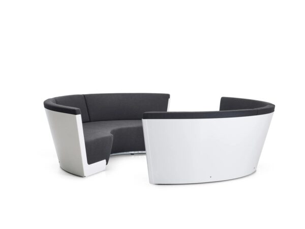 3-Sitzer gebogen Gartensofa aus Stoff | Extremis | Kosmos - Image 4