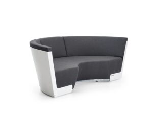 3-Sitzer gebogen Gartensofa aus Stoff | Extremis | Kosmos