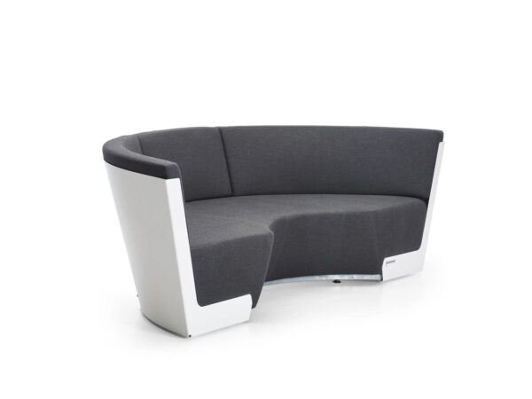 3-Sitzer gebogen Gartensofa aus Stoff | Extremis | Kosmos