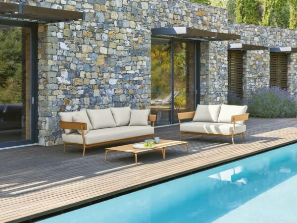 Niedriger modularer Garten-Beistelltisch aus pulverbeschichtetem Aluminium | FAST | Aikana - Image 5