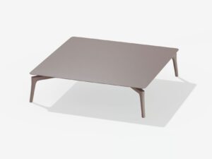 Niedriger modularer Garten-Beistelltisch aus pulverbeschichtetem Aluminium | FAST | Aikana