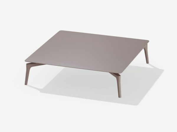 Niedriger modularer Garten-Beistelltisch aus pulverbeschichtetem Aluminium | FAST | Aikana