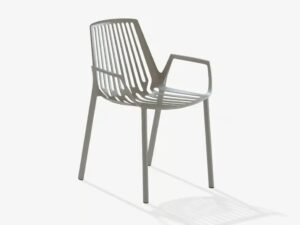 Stapelbarer Gartenstuhl aus Aluminium mit Armlehnen | FAST | Omnia Selection