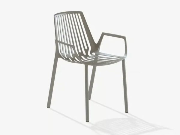 Stapelbarer Gartenstuhl aus Aluminium mit Armlehnen | FAST | Omnia Selection