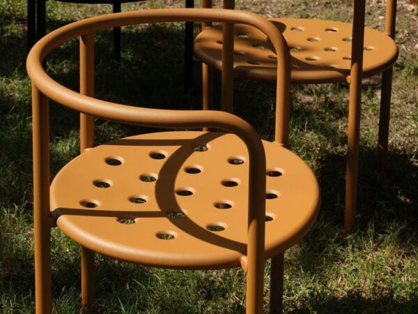 Gartenstuhl aus pulverbeschichtetem Aluminium mit Armlehnen | FAST | Roè - Image 6
