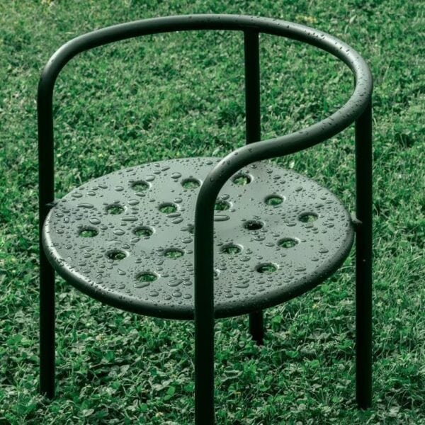 Gartenstuhl aus pulverbeschichtetem Aluminium mit Armlehnen | FAST | Roè - Image 8