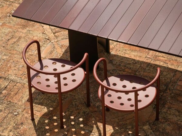 Gartenstuhl aus pulverbeschichtetem Aluminium mit Armlehnen | FAST | Roè - Image 10