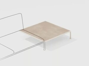 Niedriger modularer Garten-Beistelltisch aus Feinsteinzeug | FAST | Roè