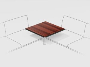 Modularer niedriger Garten-Beistelltisch aus Lavastein | FAST | Roè