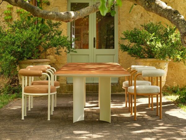 Gepolsterter mit abnehmbarem Bezug Gartenstuhl mit Armlehnen | FAST | Roè - Image 12