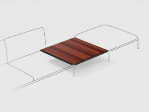 Modularer niedriger Garten-Beistelltisch aus Lavastein | FAST | Roè