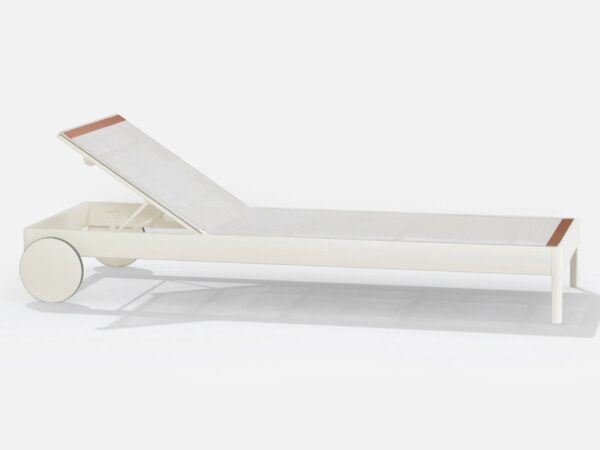 Gartenliege aus Batyline® mit Rollen | FAST | Solaris