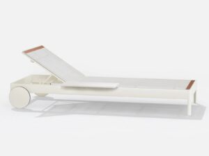 Gartenliege aus Batyline® mit Rollen | FAST | Solaris