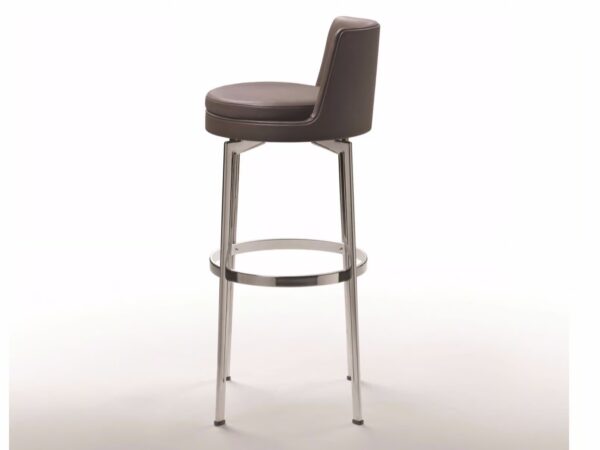 Gepolsterter Hochhocker aus Leder | Flexform | Feel Good - Image 2