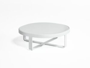 Runder Garten-Beistelltisch aus Thermolackiertem Aluminium | GANDIABLASCO | Flat