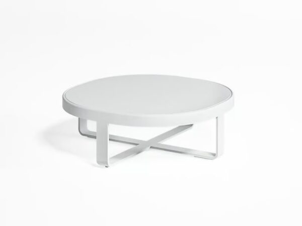 Runder Garten-Beistelltisch aus Thermolackiertem Aluminium | GANDIABLASCO | Flat
