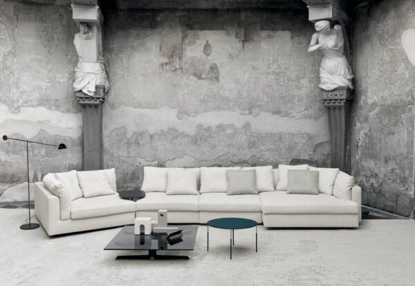 Sofa aus Stoff mit Récamiere | Living Divani | Floyd - Image 4