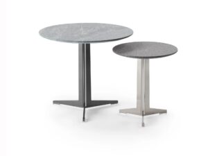 Runder Couchtisch aus Naturstein | Flexform | Fly