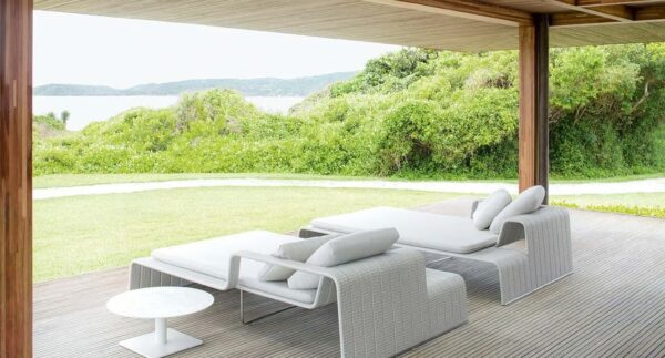 Gepolsterte Récamiere für den Garten aus Stoff | Paola Lenti | Frame - Image 11