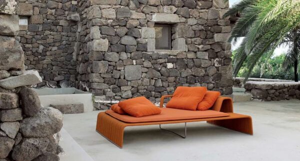 Gepolsterte Récamiere für den Garten aus Stoff | Paola Lenti | Frame - Image 7