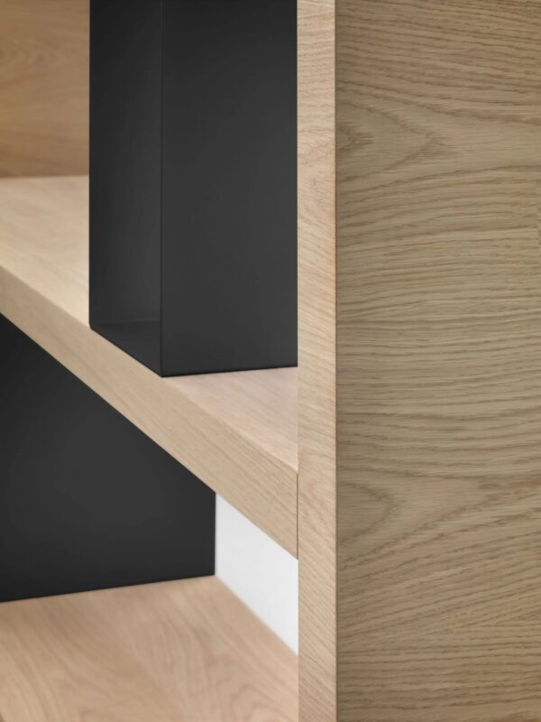 Double-sided offenes Bücherregal aus Holzfurnier | Flexform - Image 3