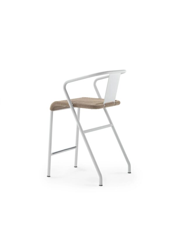 Gartenhocker aus Seil mit Fußstütze mit Armlehnen | Flexform | Calipso - Image 3