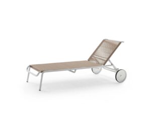 Gartenliege aus Seil mit Rollen | Flexform | Calipso