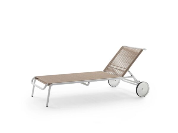 Gartenliege aus Seil mit Rollen | Flexform | Calipso