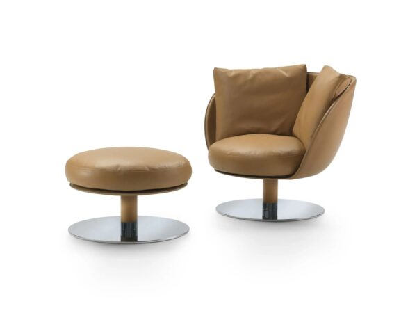 Runder gepolsterter Sitzpuff | Flexform | ERI - Image 2