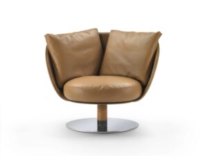 Drehbarer Sessel mit Armlehnen | Flexform | ERI