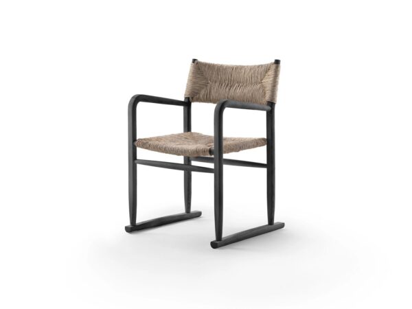 Loungesessel aus massivem Holz mit Armlehnen | Flexform | Kim