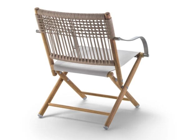 Lounge Gartensessel aus Irokoholz mit Armlehnen | Flexform | Lauren - Image 2