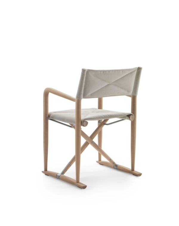 Klappbarer Lounge Gartensessel aus Irokoholz mit Armlehnen | Flexform | Luchino Outdoor - Image 4