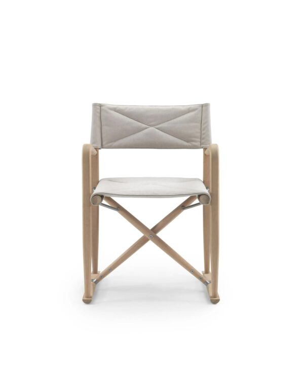Klappbarer Lounge Gartensessel aus Irokoholz mit Armlehnen | Flexform | Luchino Outdoor - Image 2