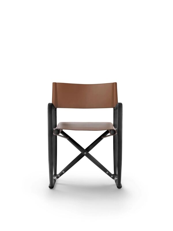 Mit Kufengestell Loungesessel aus gegerbtem Leder mit Armlehnen | Flexform | Luchino - Image 2