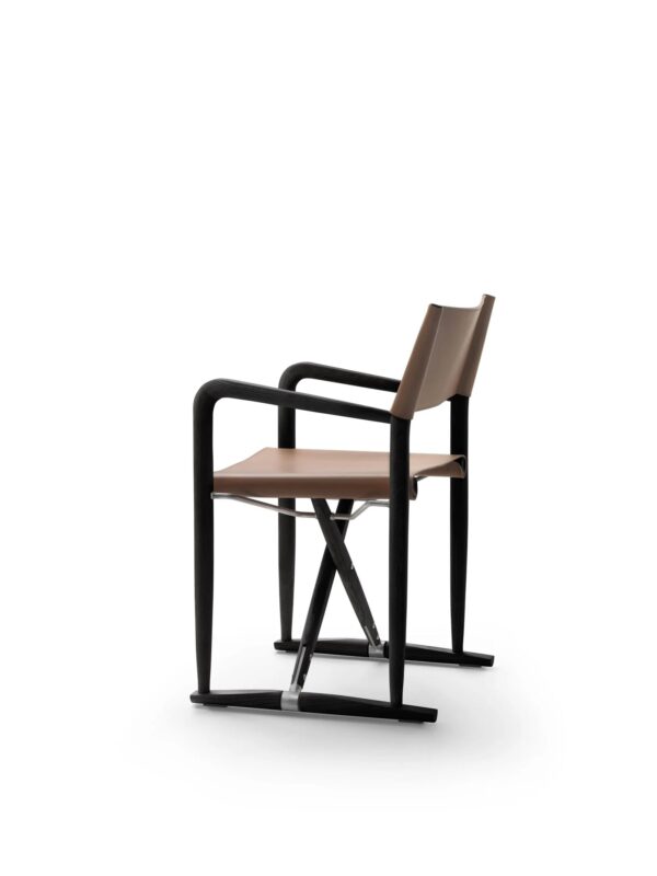 Mit Kufengestell Loungesessel aus gegerbtem Leder mit Armlehnen | Flexform | Luchino - Image 3