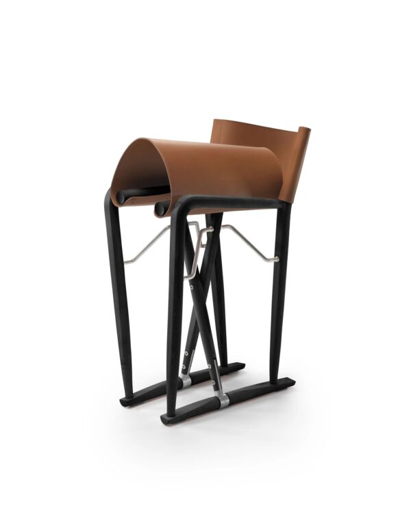 Mit Kufengestell Loungesessel aus gegerbtem Leder mit Armlehnen | Flexform | Luchino - Image 5
