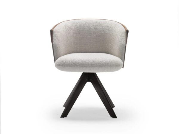 Drehbarer Loungesessel mit Armlehnen mit Sternfuß | Flexform | Ozzy - Image 2