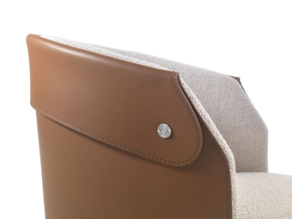 Drehbarer Loungesessel mit Armlehnen mit Sternfuß | Flexform | Ozzy - Image 6