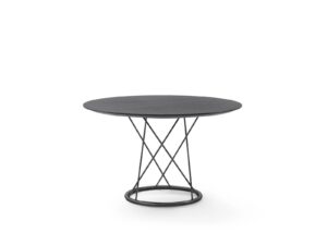 Runder Gartentisch aus pulverbeschichtetem Stahl | Flexform | Torcello Outdoor