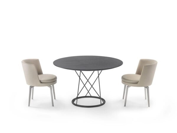 Runder Tisch aus pulverbeschichtetem Stahl | Flexform | Torcello - Image 2