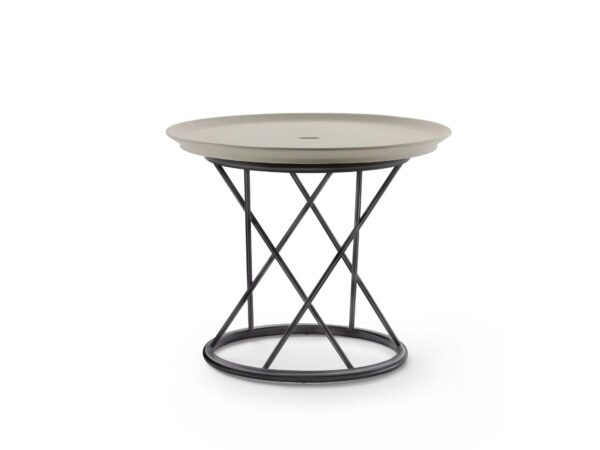 Runder Couchtisch aus pulverbeschichtetem Stahl | Flexform | Torcello
