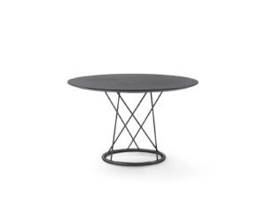 Runder Tisch aus pulverbeschichtetem Stahl | Flexform | Torcello