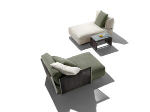 Récamiere für den Garten / Chaiselongue | Flexform | Vulcano