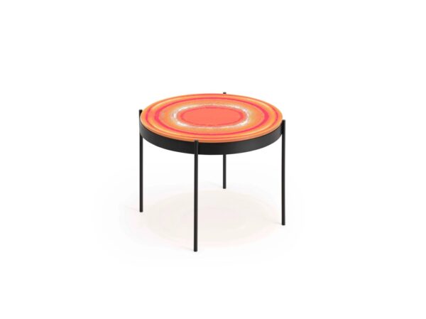 Runder Garten-Beistelltisch aus gehärtetem Glas | GANDIABLASCO | Iris - Image 3
