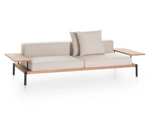 2-Sitzer Gartensofa aus Stoff mit abnehmbarem Bezug | GANDIABLASCO | Lademadera